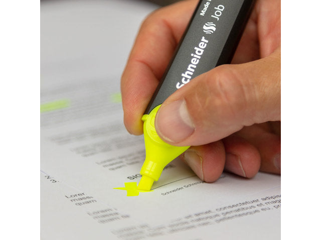 Tekstmarker Schneider Job 150 etui a 8 stuks assorti kleuren