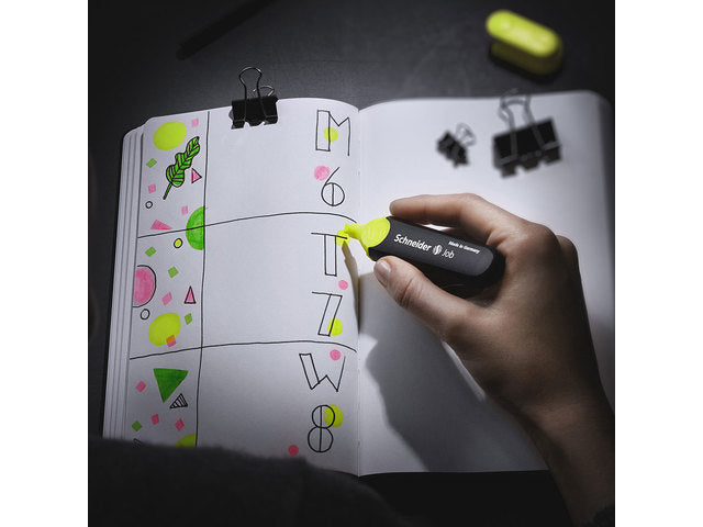 Tekstmarker Schneider Job 150 etui a 8 stuks assorti kleuren