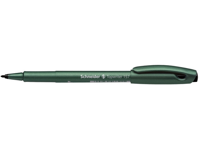 Fibrepen Schneider Topwriter 157 0,8 mm zwart