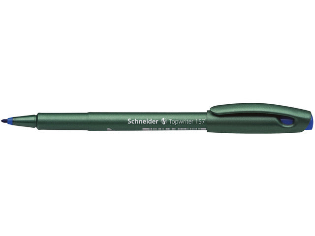 Fibrepen Schneider Topwriter 157 0,8 mm blauw