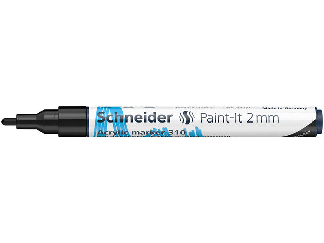 Acryl Marker Schneider Paint-it 310 2mm zwart