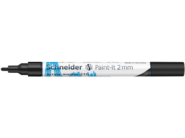 Acryl Marker Schneider Paint-it 310 2mm zwart