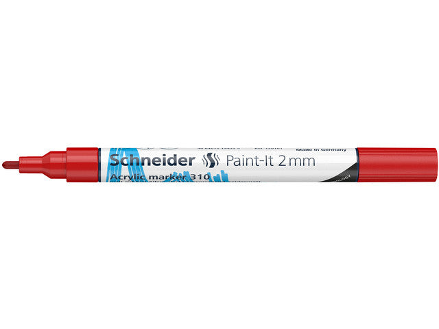Acryl Marker Schneider Paint-it 310 2mm rood