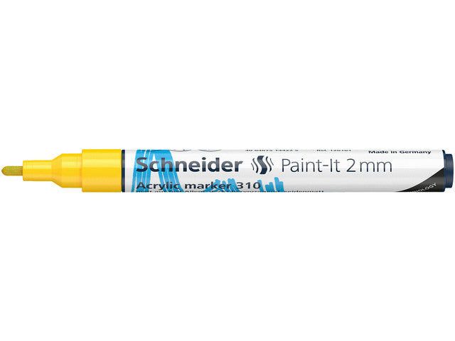 Acrylstift Schneider Paint-it 310 2mm geel
