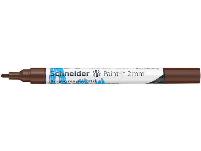 Acryl Marker Schneider Paint-it 310 2mm bruin