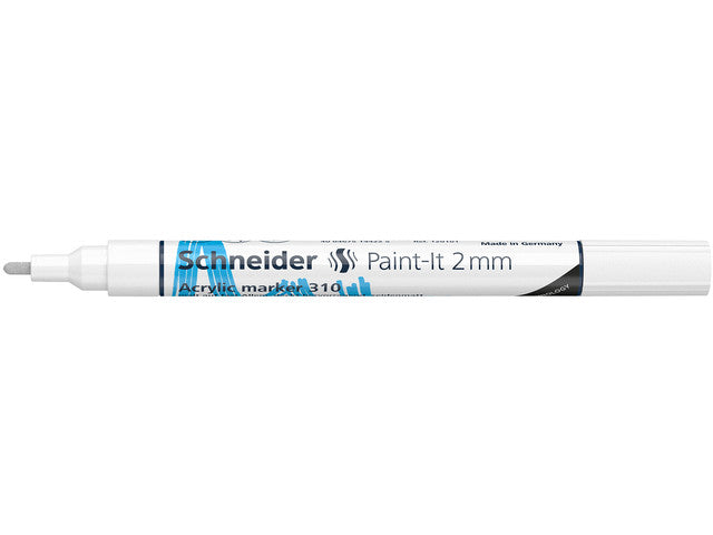 Acryl Marker Schneider Paint-it 310 2mm wit