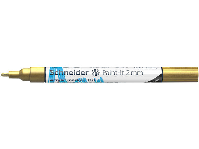 Acrylstift Schneider Paint-it 310 2mm goud