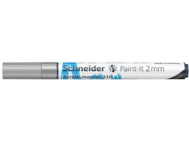 Acrylstift Schneider Paint-it 310 2mm zilver
