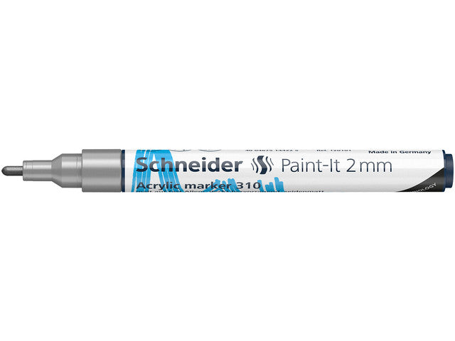 Acrylstift Schneider Paint-it 310 2mm zilver