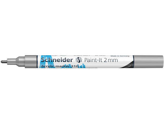 Acrylstift Schneider Paint-it 310 2mm zilver