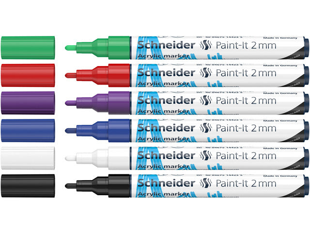 Acryl Marker Schneider Paint-it 310 2mm Etui 6st.