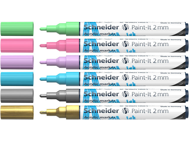 Acryl Marker Schneider Paint-it 310 2mm Etui 6st.