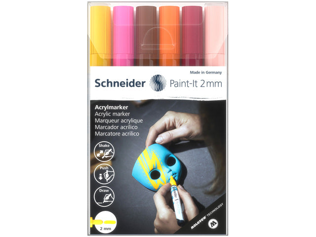 Acryl Marker Schneider Paint-it 310 2mm Etui 6st.