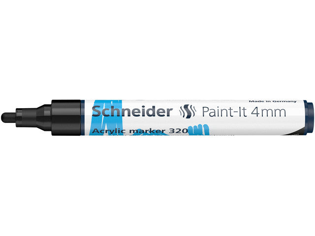 Acryl Marker Schneider Paint-it 320 4mm zwart