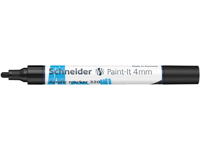 Acryl Marker Schneider Paint-it 320 4mm zwart