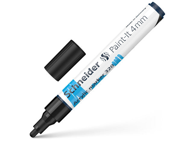Acryl Marker Schneider Paint-it 320 4mm zwart
