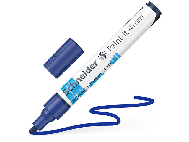 Acrylstift Schneider Paint-it 320 4mm blauw