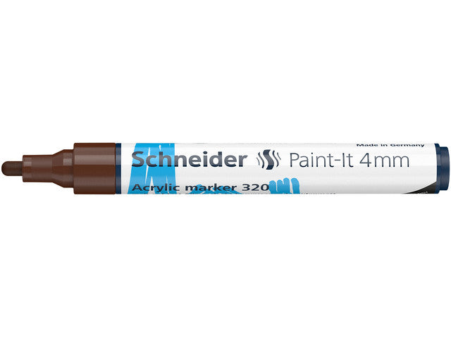 Acryl Marker Schneider Paint-it 320 4mm bruin