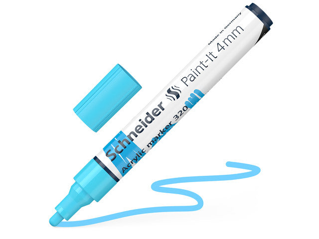 Acryl Marker Schneider Paint-it 320 4mm pastelblauw