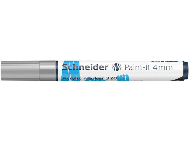 Acrylstift Schneider Paint-it 320 4mm zilver