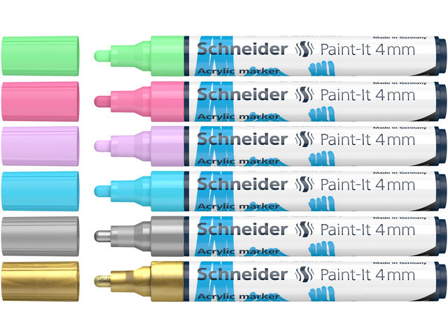 Acryl Marker Schneider Paint-it 320 4mm etui 6st.