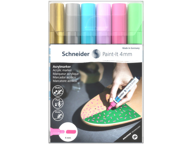 Acryl Marker Schneider Paint-it 320 4mm etui 6st.