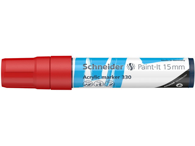 Acryl Marker Schneider Paint-it 330 15mm rood