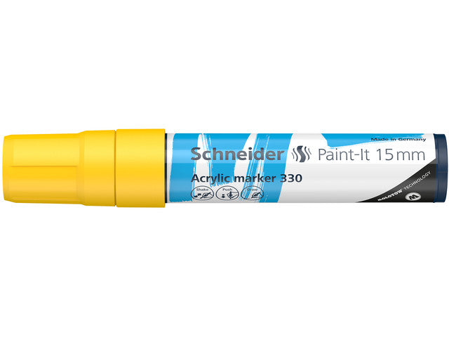 Acrylstift Schneider Paint-it 330 15mm geel