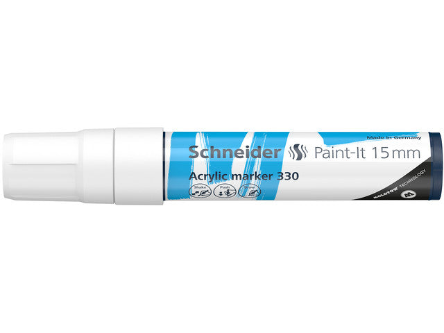Acryl Marker Schneider Paint-it 330 15mm wit