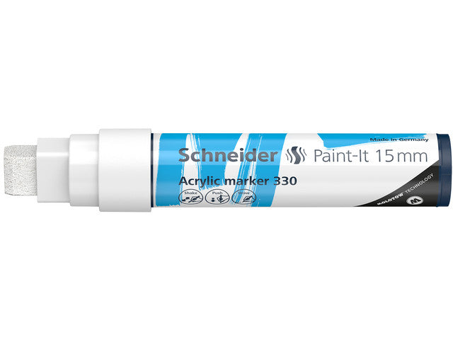 Acryl Marker Schneider Paint-it 330 15mm wit