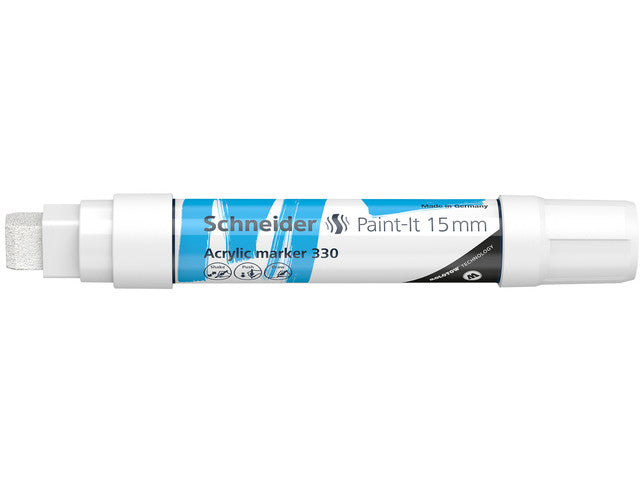 Acryl Marker Schneider Paint-it 330 15mm wit