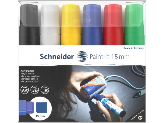 Acrylstift Schneider Paint-it 330 15mm etui 6st.