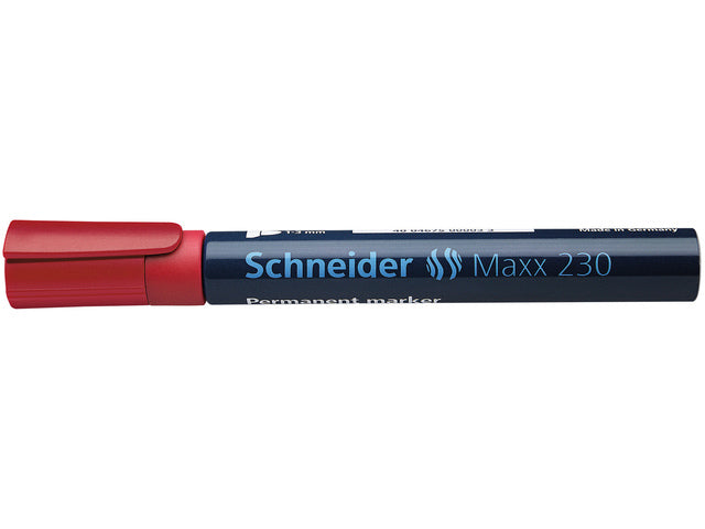 Marker Schneider Maxx 230 Permanent Ronde Punt Rot