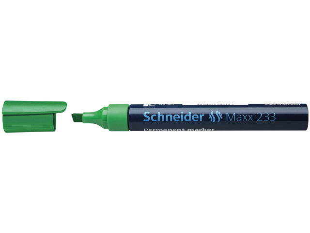 Marker Schneider Maxx 233 permanent beitelpunt grün