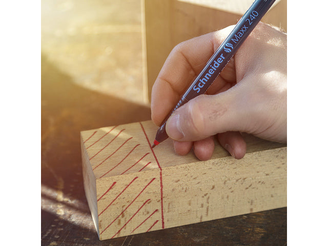 Marker Schneider Maxx 240 Permanent Ronde Punt Rot