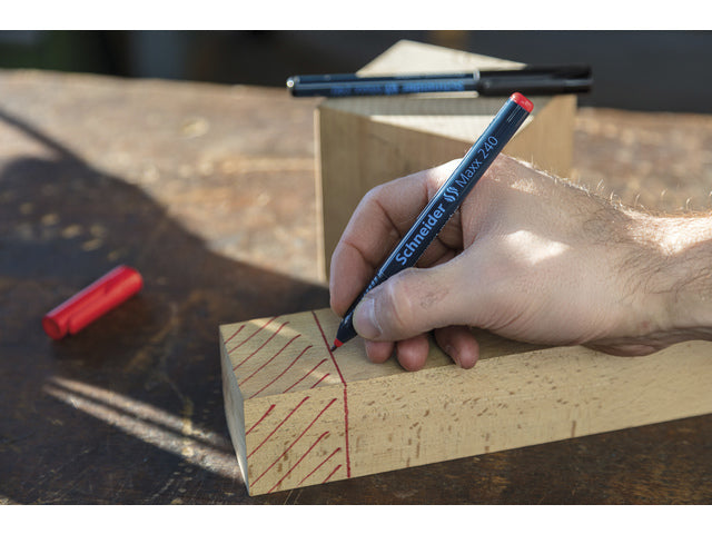 Marker Schneider Maxx 240 Permanent Ronde Punt Rot