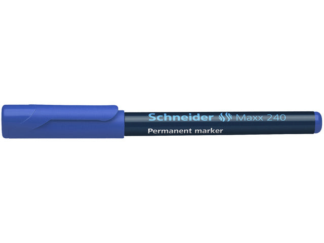 Marker Schneider Maxx 240 permanente ronde punt blauw