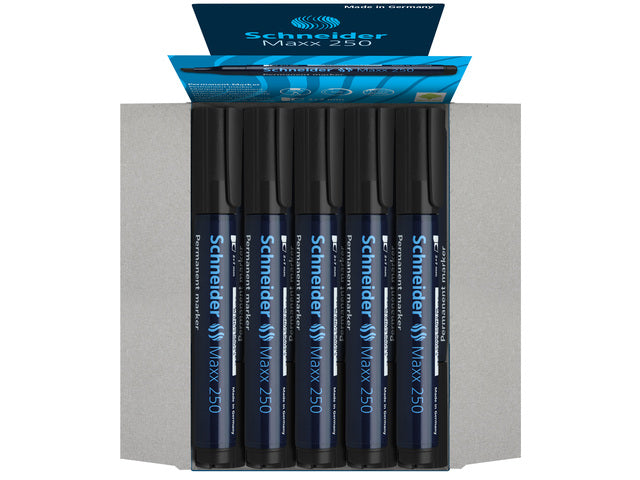 Marker Schneider Maxx 250 permanent beitelpunt schwarz