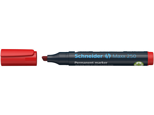 Marker Schneider Maxx 250 permanent beitelpunt rood