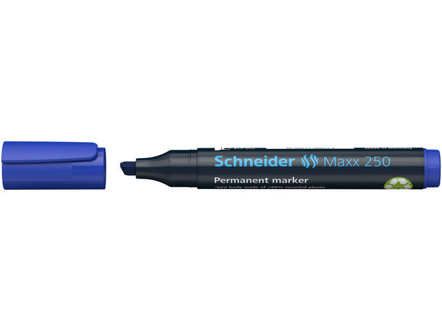 Marker Schneider Maxx 250 permanent beitelpunt blauw