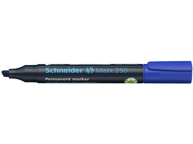 Marker Schneider Maxx 250 permanent beitelpunt blauw