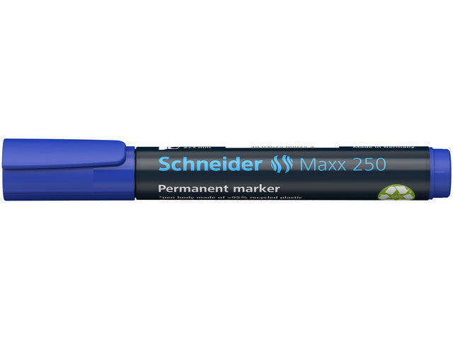 Marker Schneider Maxx 250 permanent beitelpunt blauw