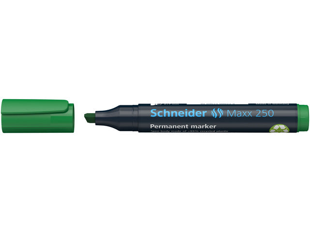 Marker Schneider Maxx 250 permanent beitelpunt groen