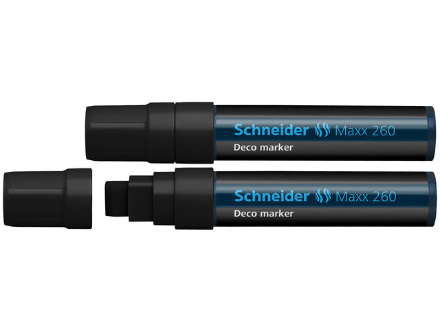 krijtstift Schneider Maxx 260 zwart. Set á 2x