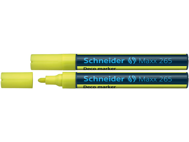 krijtstift Schneider Maxx 265 geel. Set á 2x