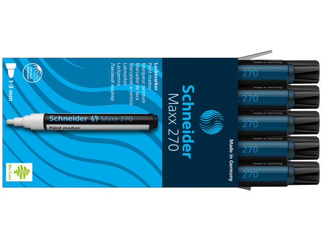 Lakmarker Schneider Maxx 270 1-3 mm zwart