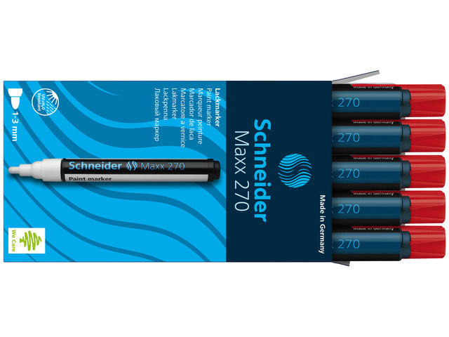 Lakmarker Schneider Maxx 270 1-3 mm rood