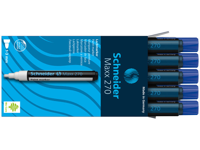 Lakmarker Schneider Maxx 270 1-3 mm blauw