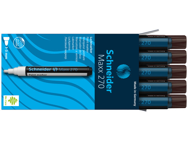 Lakmarker Schneider Maxx 270 1-3 mm bruin