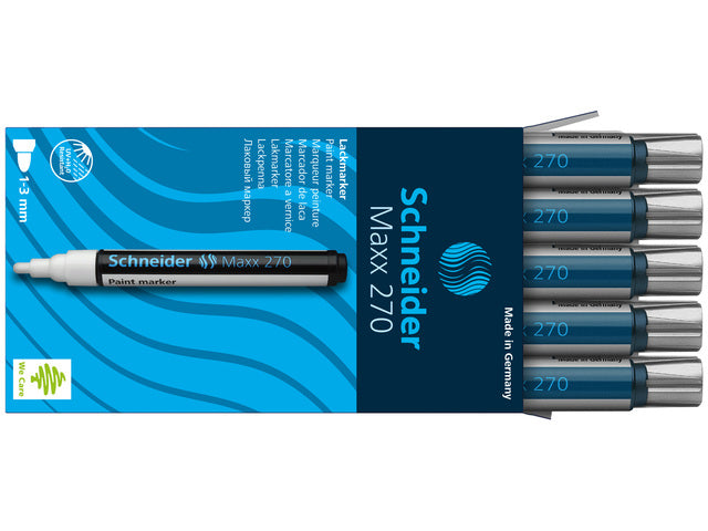 Lakmarker Schneider Maxx 270 1-3 mm zilver